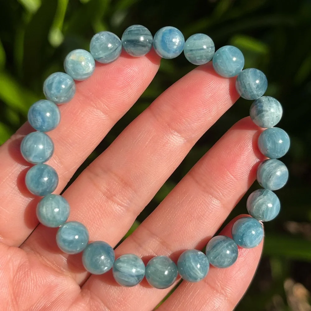 8mm stretchable‎ high quality kyanite bracelet